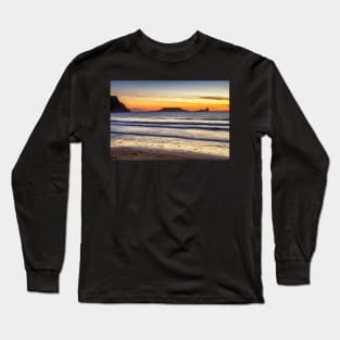Worms Head, Rhossili Bay Long Sleeve T-Shirt